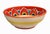 Italian Intreccio Red Deep Pasta & Soup Bowl | Hand-Painted Italian Pasta Bowl From Deruta For Sale - Image 3 of 5