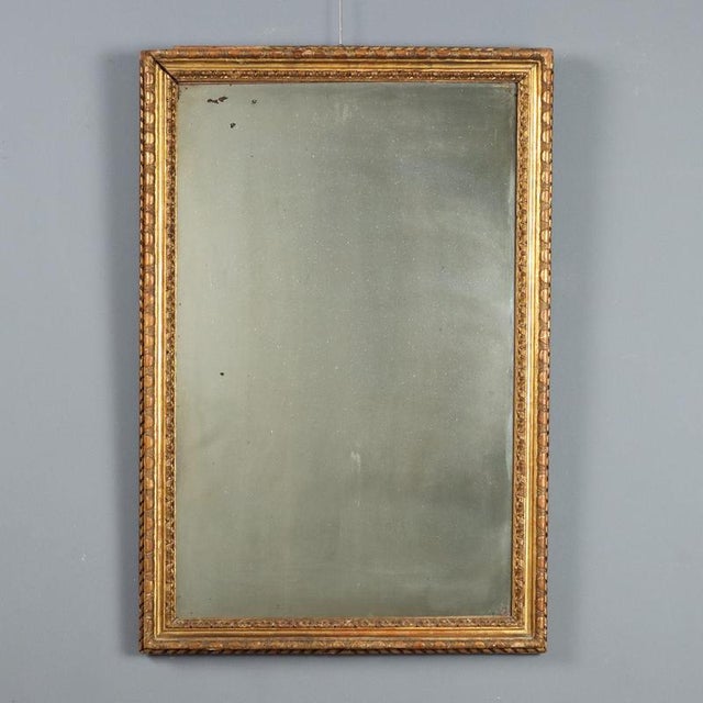 Carved and Gilded Fir Wall Mirror For Sale - Image 9 of 9