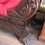 Brown Antique Mahogany 3-Seater Sofa with Curved Ends and Lions Paw Feet For Sale - Image 8 of 13