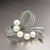 Late 20th Century Late 20th Century Mikimoto Estate Akoya Pearl Brooch Pin Sterling Silver 7 MM For Sale - Image 5 of 10