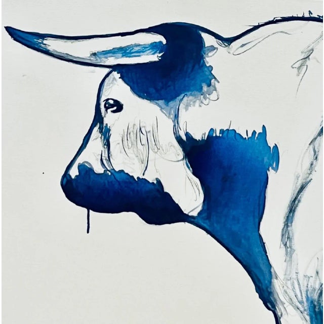 Deep in Thought Original Painting by Shabs Beigh For Sale