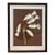 Natural Curiosities Ivory Trumpet Flower Botanical Print in Espresso Frame For Sale