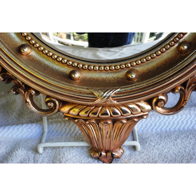 Mid 20th Century Mid 20th Century VTG Federal Eagle Convex Round Mirror Bulls Eye 13 Colonies For Sale - Image 5 of 7