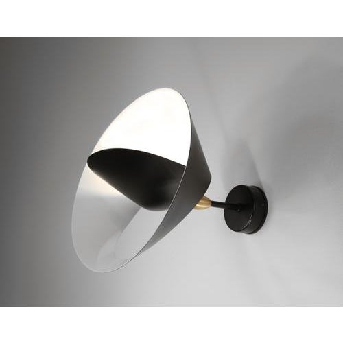 Not Yet Made - Made To Order Mid-Century Modern Black Saturn Wall Lamp from Serge Mouille For Sale - Image 5 of 11
