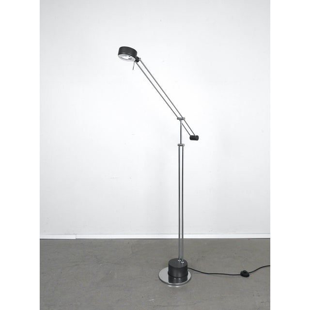 Chrome-Plated Adjustable Articulated Arm Floor Lamp from Sölken Leuchten, Germany, 1970s For Sale - Image 4 of 18