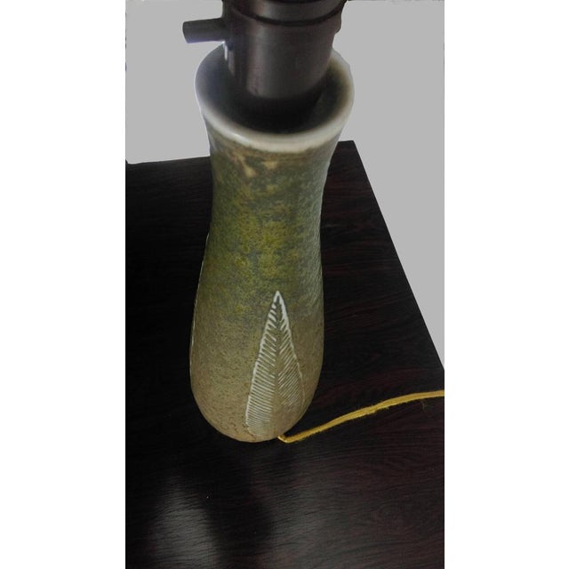 Royal Copenhagen Celadon Glazed Stoneware Lamp by Gerd Bogelund for Royal Copenhagen, 1960s For Sale - Image 4 of 5