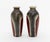 Late 20th Century Studio Art Pottery Bottle Vases, Pair For Sale - Image 5 of 8