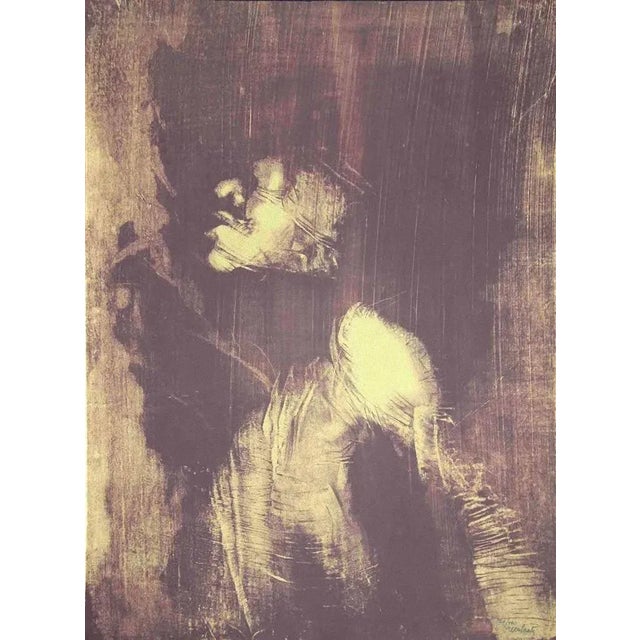 The Shape is an original lithograph on arches paper by Antonio Recalcati. Hand-signed and numbered on the lower right....