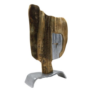Brutalist Sculptural Clock by David Marshall, Scotland, 1970s For Sale