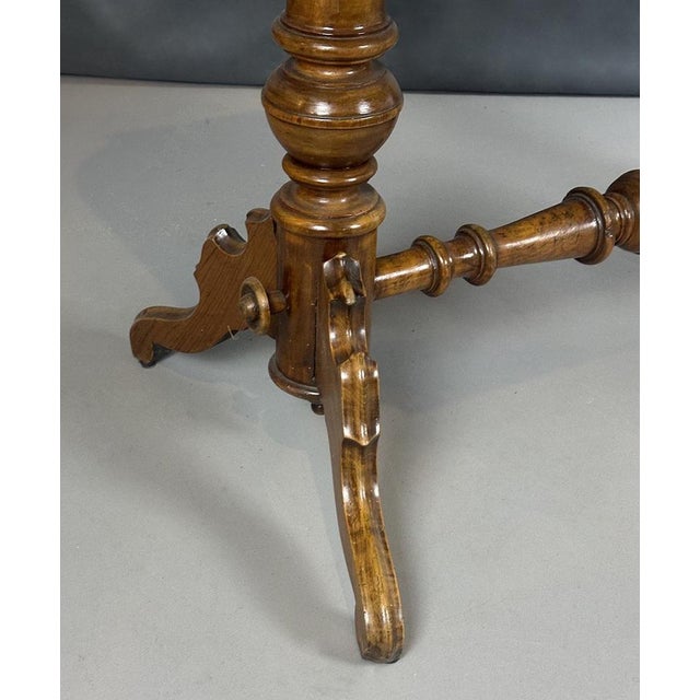 Wood Antique Walnut Dining Table, 1880s For Sale - Image 7 of 12