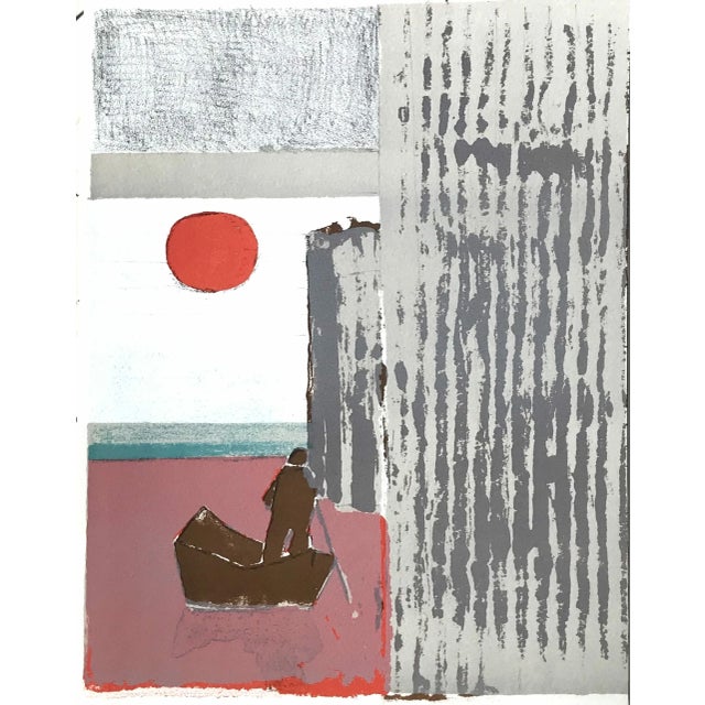 Paul Guiramand Original Lithograph V1-8 Fernand Mourlot 1969 For Sale