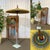 Indonesian Parasol in Wallpaper, Wood and Wool, 1950s For Sale - Image 4 of 17