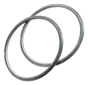 David Yurman Inside-Out Cable Bracelet Set of 2 – Sterling Silver, Discontinued