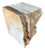 Jupiter Onyx Marble Side Table With Stunning Textures, Modern Organic For Sale