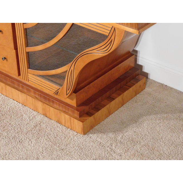 Italian Carpanelli Furniture Art Deco Nouveau Cherry Inlaid Sideboard For Sale - Image 16 of 18