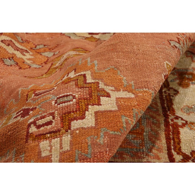 Late 19th Century Turkish Oushak Rug, 11'03 X 14'08 For Sale In Dallas - Image 6 of 10
