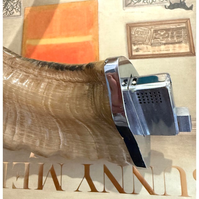 1970's Carl Aubock Large Table Lighter For Sale - Image 10 of 11