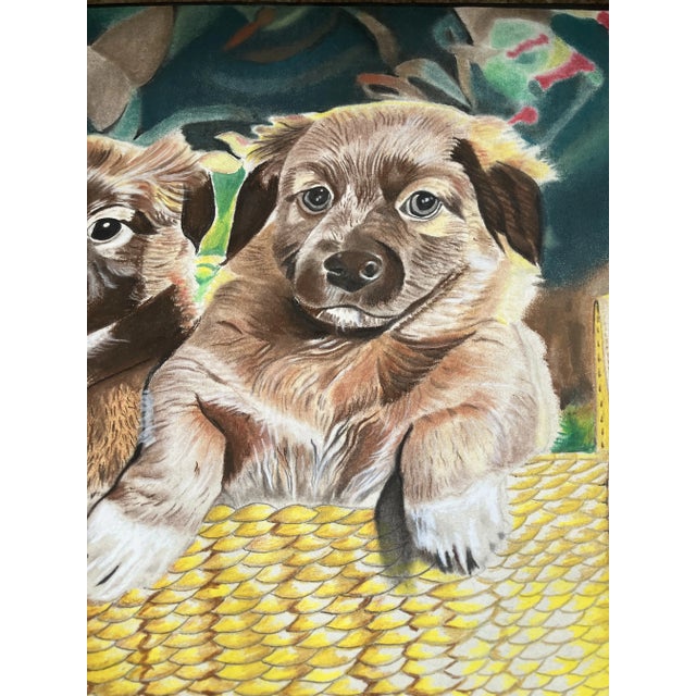 Original pastel 18 x 16.5 on thin paper attached to cardboard signed bottom right unframed Check out my shop, .ROBINS EGG...