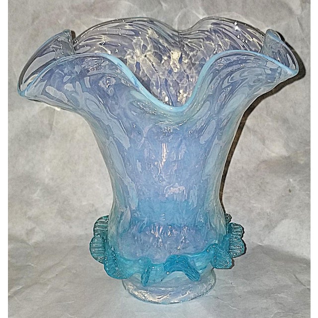 Glass 1900 Blown Glass Lamp Shade For Sale - Image 7 of 9