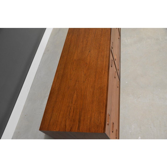 1960s Danish Modern 84" Long Teak Dresser For Sale In Boston - Image 6 of 10