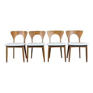 Oak Model Peter Dining Chairs by Koefoeds Hornslet, 1960s, Set of 4 For Sale