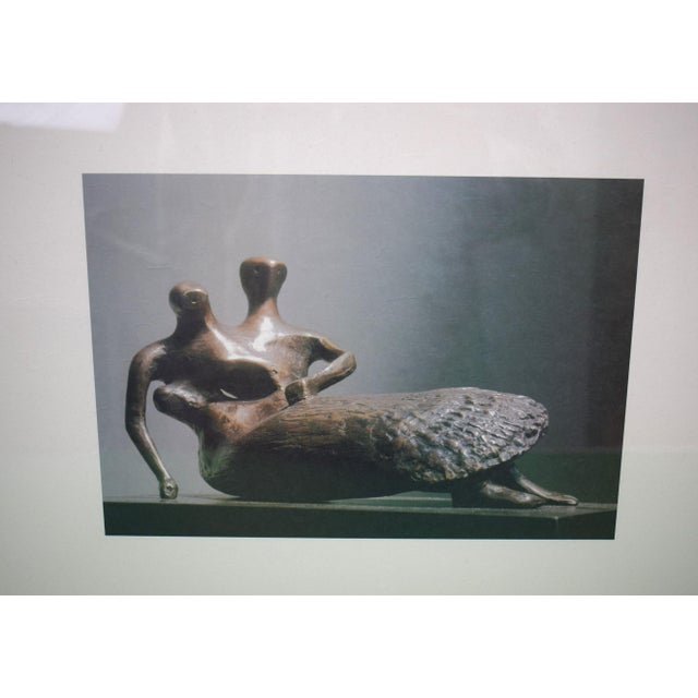 Traditional "Henry Moore/ 1976/ Hokin Gallery/ 245 Worth Avenue, Palm Beach" Framed Poster For Sale - Image 3 of 5