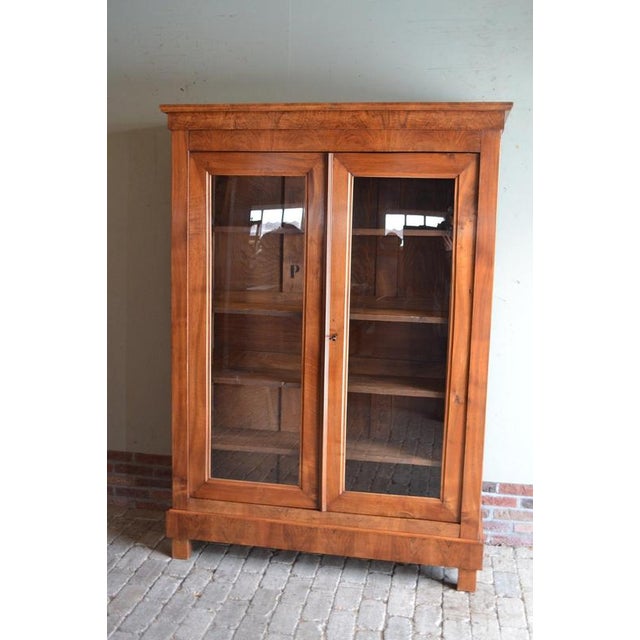 Antique Cherry Wood Bookcase For Sale - Image 10 of 11