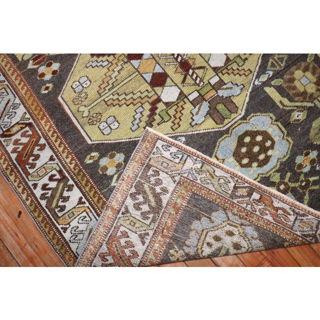 Zabihi Collection Antique Persian Bakhtiari Scatter Size Rug - 3'9" x 5' For Sale - Image 4 of 9