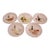 Five Decorative Canape/Hors d'Oeuvres Porcelain Plates From French Maker L. Lourioux For Sale