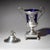 French Silver Drageoir with Cobalt Blue Glass Liner, Gilt Interior and Cahors, 1784 For Sale - Image 4 of 10