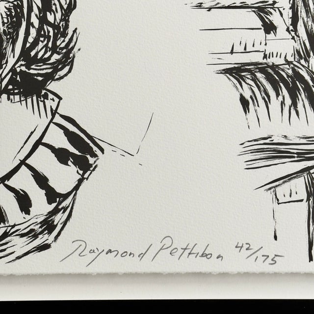 Raymond Pettibon - Untitled (Inside the Bookcase…) Lithograph, Signed (Framed) For Sale - Image 4 of 9