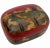 Vintage Hunter Tiger Kashmir Trinket Domed Box India Paper Mache Lacquer For Sale - Image 11 of 11