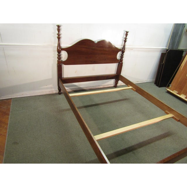 Stickley Solid Cherry Full Size Bed For Sale - Image 6 of 8