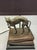 Vintage 1980s Bronze Whippet / Greyhound Dog Standing on Stacked Books Lamp For Sale - Image 11 of 12