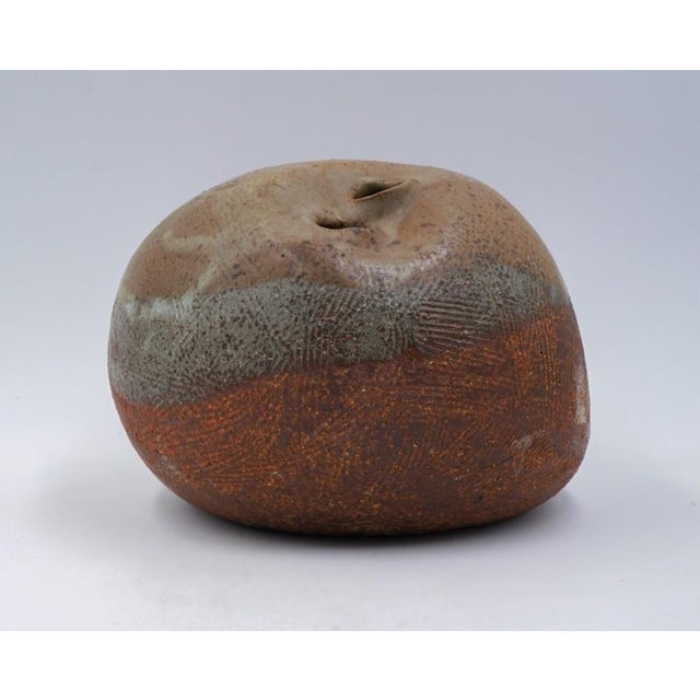 Ceramic Vintage Joel Edwards Pottery Sculputral Vessel Vase For Sale - Image 7 of 8