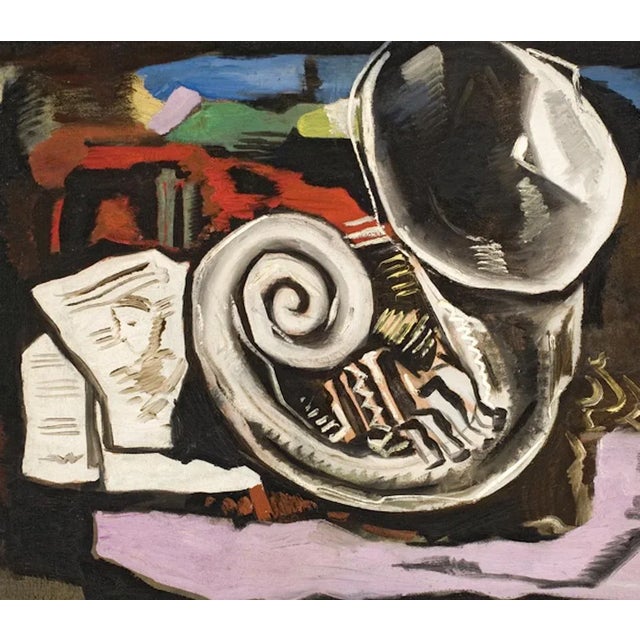 Ismael de la Serna "Music" oil on canvas signed and dated 1929. Published in the catalogue held at "Centro Cultural Conde...