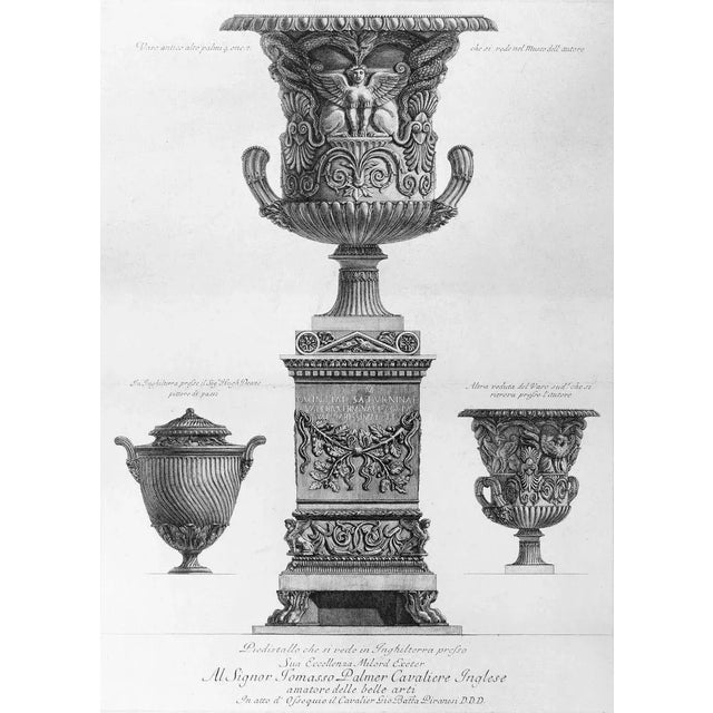 Vasi antichi - Etching by G.B. Piranesi - 1778 1778 For Sale - Image 4 of 4