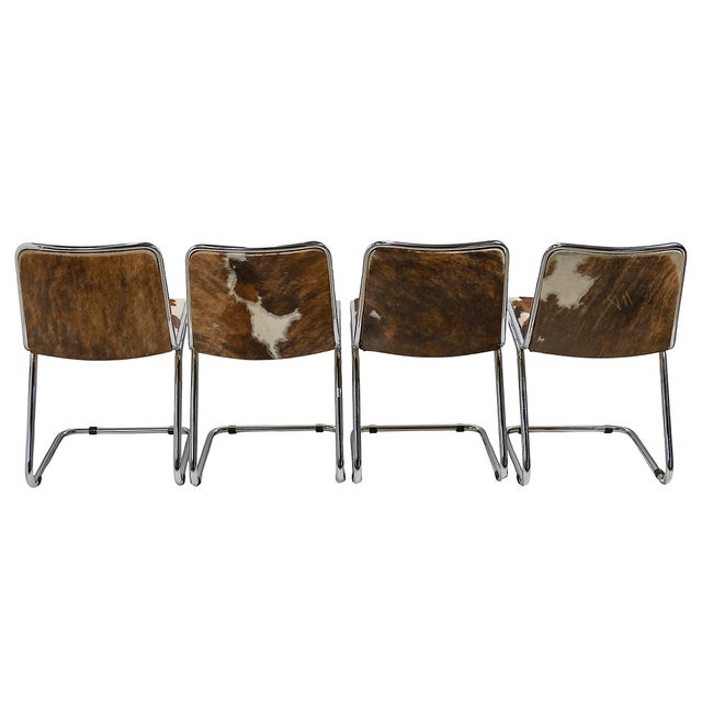 Mid-Century Modern Mid-Century Modern Italian Dining Chairs by Claudio Salocchi, 1960s, Set of 4 For Sale - Image 3 of 11