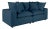 Ink Blue Cali Navy Performance Fabric Modular Loveseat For Sale - Image 8 of 8