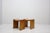 Rare pair of Italian stools by Giuseppe Rivadossi from the 1970s. The stools are made entirely of wood. Their construction...