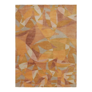 Rug & Kilim’s Mid-Century Modern Style Rug With Geometric Patterns For Sale