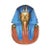 Blue Plaster Egyptian Wall Hanging Bust of King Tut For Sale - Image 8 of 9