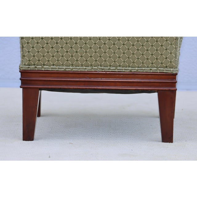 Brown 1940's Tommi Parzinger Mahogany Slipper Chair For Sale - Image 8 of 18