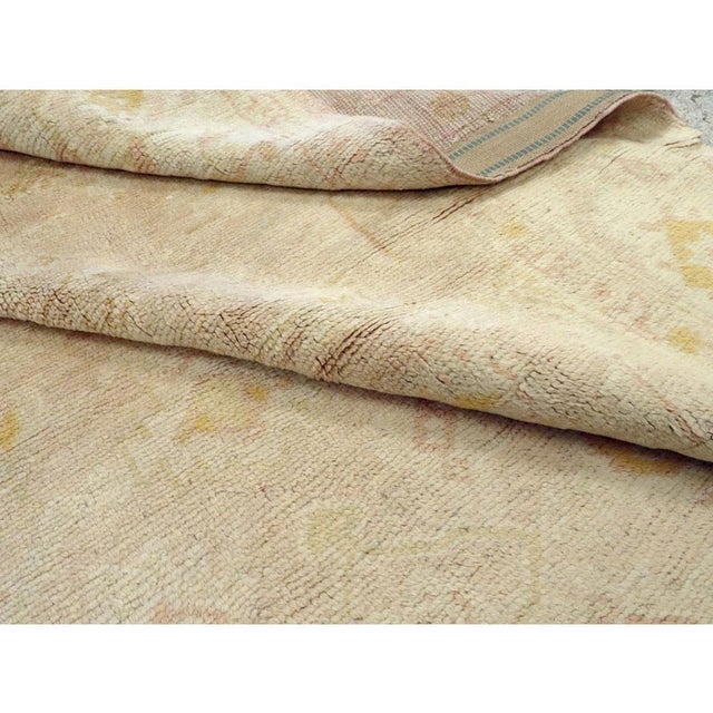 Galerie Shabab Collection Early 20th Century Handmade Turkish Oushak Room Size Carpet For Sale - Image 10 of 10