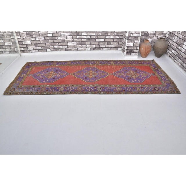 Handmade wool carpet in Turkish Anatolia , Vintage Oushak Rug,Turkish Vintage Anatolian Rug, Handmade wool Rug . One Of...