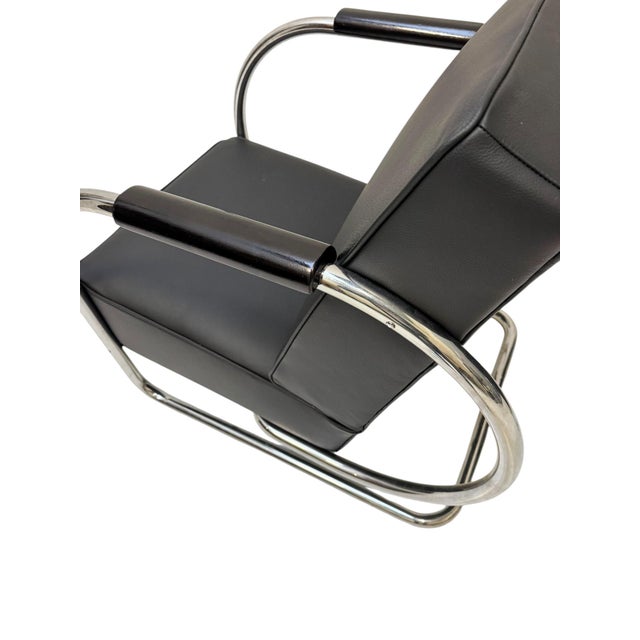 Black Art Deco Tubular Steel Lounge Chairs by Frits Kuyken, 1936, Set of 2 For Sale - Image 8 of 16