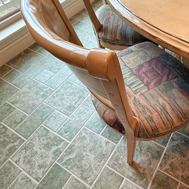 Large Round Kitchen Table With 8 Chairs For Sale - Image 11 of 13