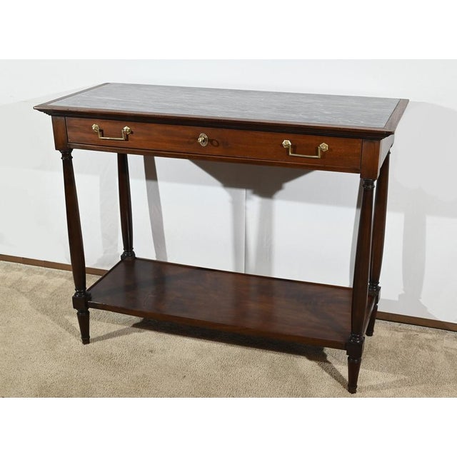 18th Century Louis XVI Mahogany Console For Sale - Image 3 of 18