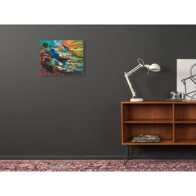 Albert Pinot, Abstract Coastal Landscape, Oil on Panel, Framed For Sale - Image 3 of 11