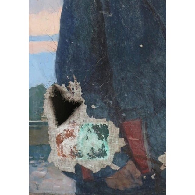 1970s Original Oil Portrait Painting: Ukrainian Socialist Realism Art, 1971 100-70 For Sale - Image 5 of 6